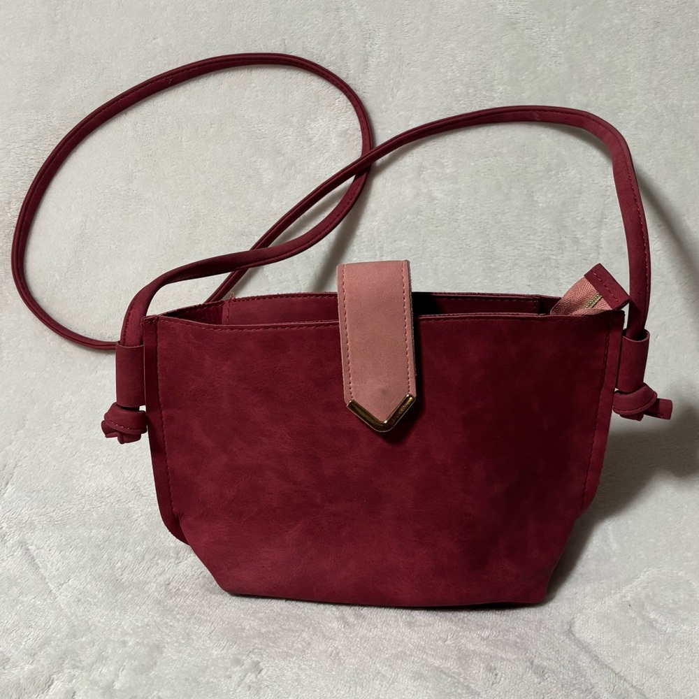 Chic Maroon Crossbody Bag
